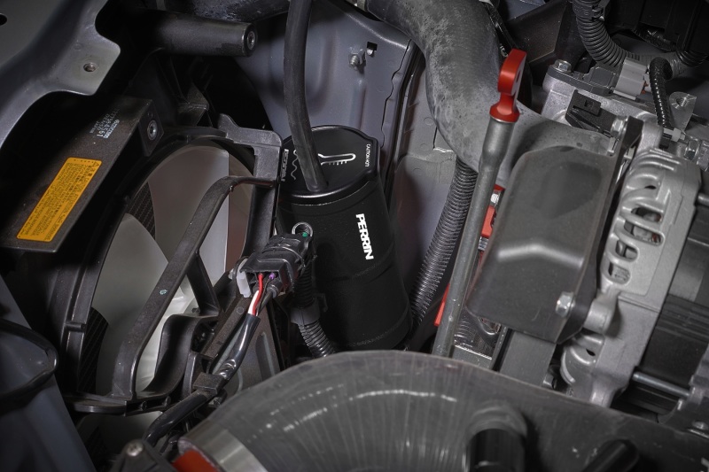 Subaru WRX Coolant Overflow Tank - Perrin Performance - CNC-machined - Black - `02-`25